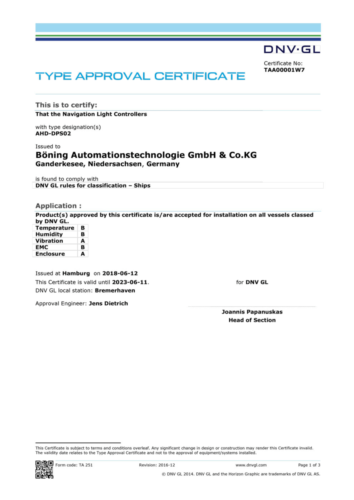 Certificado DNV-GL